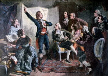Rouget de Lisle sjunger Marseillaise, 1892.