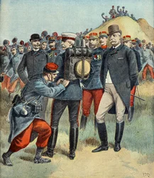 Hertigen av Connaught och Felix Faure under den franska arméns stora manövrer