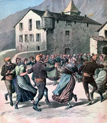 The Farandole, Andorra, 1891