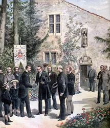 Storhertigen Konstantin av Ryssland besöker Jeanne d
