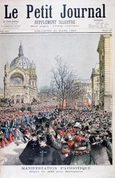 De franska truppernas avgång till Madagaskar, Paris, 1895