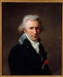 Porträtt av Jean Baptiste Canthaney dit Clery (1759-1809) valet de chambre till Ludvig XVI vid templet Målning av Henri Pierre Danloux (1753-1809) 1798 Sön. 0,65x0,54m