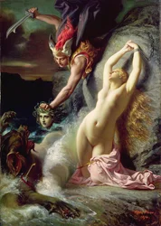 Andromeda fjättrad vid klippan, 1874