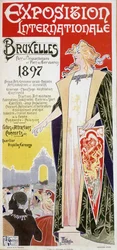 Affisch för den internationella utställningen i Bryssel 1897