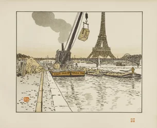 Från Quai de Passy [De trettiosex vyerna över Eiffeltornet]