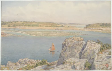 Trieux mynning vid Île à Bois, Loguivy