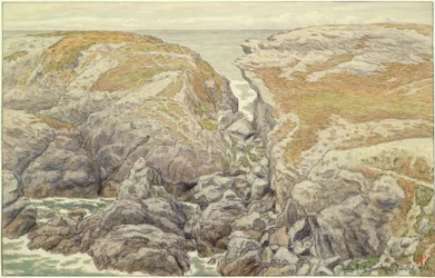 Klippor vid Belle-Isle-en-Mer