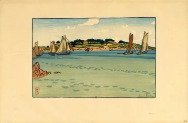 Henri Rivière, Gabares framför …..