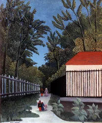 Utsikt över Montsouris-parken, 1910