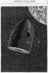 Leaving for the Moon, illustration från 