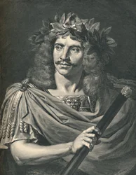Molière som Julius Caesar i Pompejus tragedi, 1886