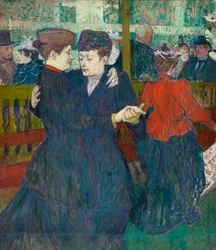 På Moulin Rouge valsar två kvinnor