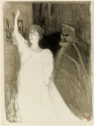 Bartet och Mounet-Sully, i Antigone