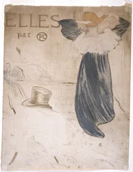 Frontispice för "Elles" (färglitografi)