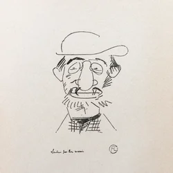 Henri Toulouse-Lautrec. Självporträtt.