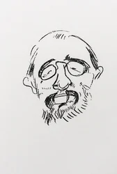 Henri Toulouse-Lautrec. Självporträtt.