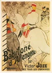 Henri de Toulouse-Lautrec: Babylon i Tyskland ... (litografi)