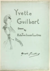 Yvette Guilbert på scenen, från Yvette Guilbert