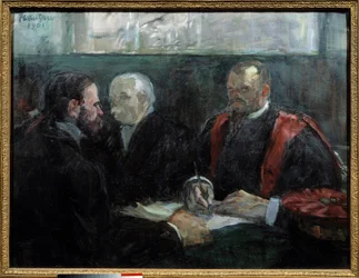 En examen vid den medicinska fakulteten i Paris 1901 Målning av Henri de Toulouse Lautrec (1864-1901) 1901 Sön. 0,65x0,81 m Albi, musée Toulouse Lautrec