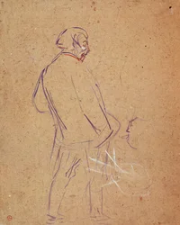 Aristide Bruant sjunger i sin kabaré