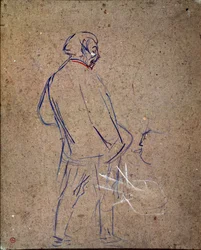 Aristide Sparrow sjunger i sin kabaré. Målning av Henri de Toulouse-Lautrec (Toulouse Lautrec