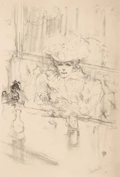 På Brasseriet Hanneton, 1898., 1898.