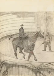 På Cirkus: Repetition; Au Cirque: Travail de Repetition, 1899