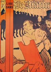 Vid foten av galgen, reklam för Le Matin, 1893 (färglitografi)