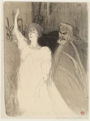 Bartet och Mounet-Sully, i Antigone