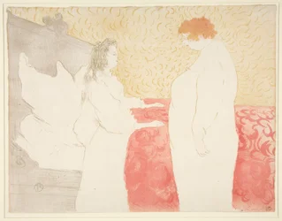 Femme au lit, profil, au petit lever (Kvinna i sängen, profil, resa sig), från serien Elles