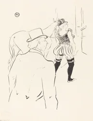 In the Wings of the Folies-Bergere: Mrs. Lona Barrison med sin chef och make