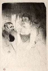 Judic in the Loge, 1894.