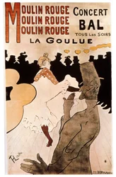 La Goulue vid Moulin Rouge, 1892.