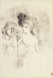 Lämnar teatern, 1896