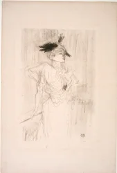 Miss Marcelle Lender, stående
