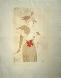 Miss Marcelle Lender, stående