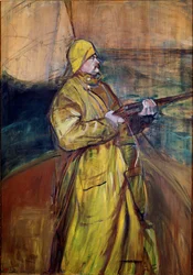 Maurice Joyant i Sommebukten. Maurice Joyant (1866-1930), författare och gallerist med vax och hagelgevär. Målning av Henri de Toulouse-Lautrec (Toulouse Lautrec