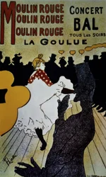 Moulin Rouge: La Goulue - 1891 - 191 × 117 cm - färglitografi