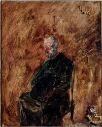 Den kyrkliga. Målning av Henri de Toulouse-Lautrec (Toulouse Lautrec