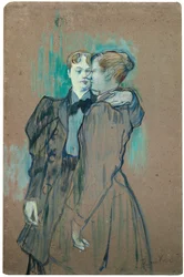 Två kvinnor valsar; Två valsande kvinnor, 1894