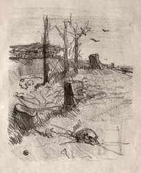 En kyrkogård i Galicien, 1898.