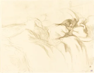 Kvinna som sover liggande kvinna, 1896.