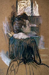 Kvinna vid ett fönster, 1889.