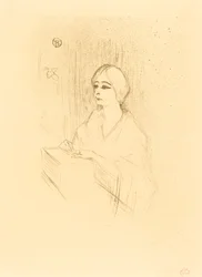 Yahne in His Box Yahne dans sa loge, 1895.