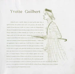 Yvette Guilbert-franska serie: nr 1, 1894.