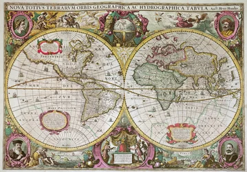 En ny land- och vattenkarta över hela jorden, 1630