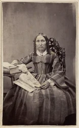 Porträtt av en kvinna,1860-talet (foto)
