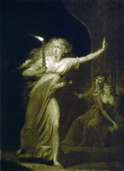 Lady Macbeth, Akt, 5 scen ett, varför är det dags att inte göra det. målad efter H. Fuseli