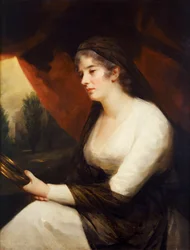 Mrs Johnstone som "Contemplation" (olja på duk)