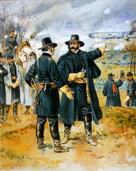 General Burnside (1824-81) i slaget vid Fredericksburg